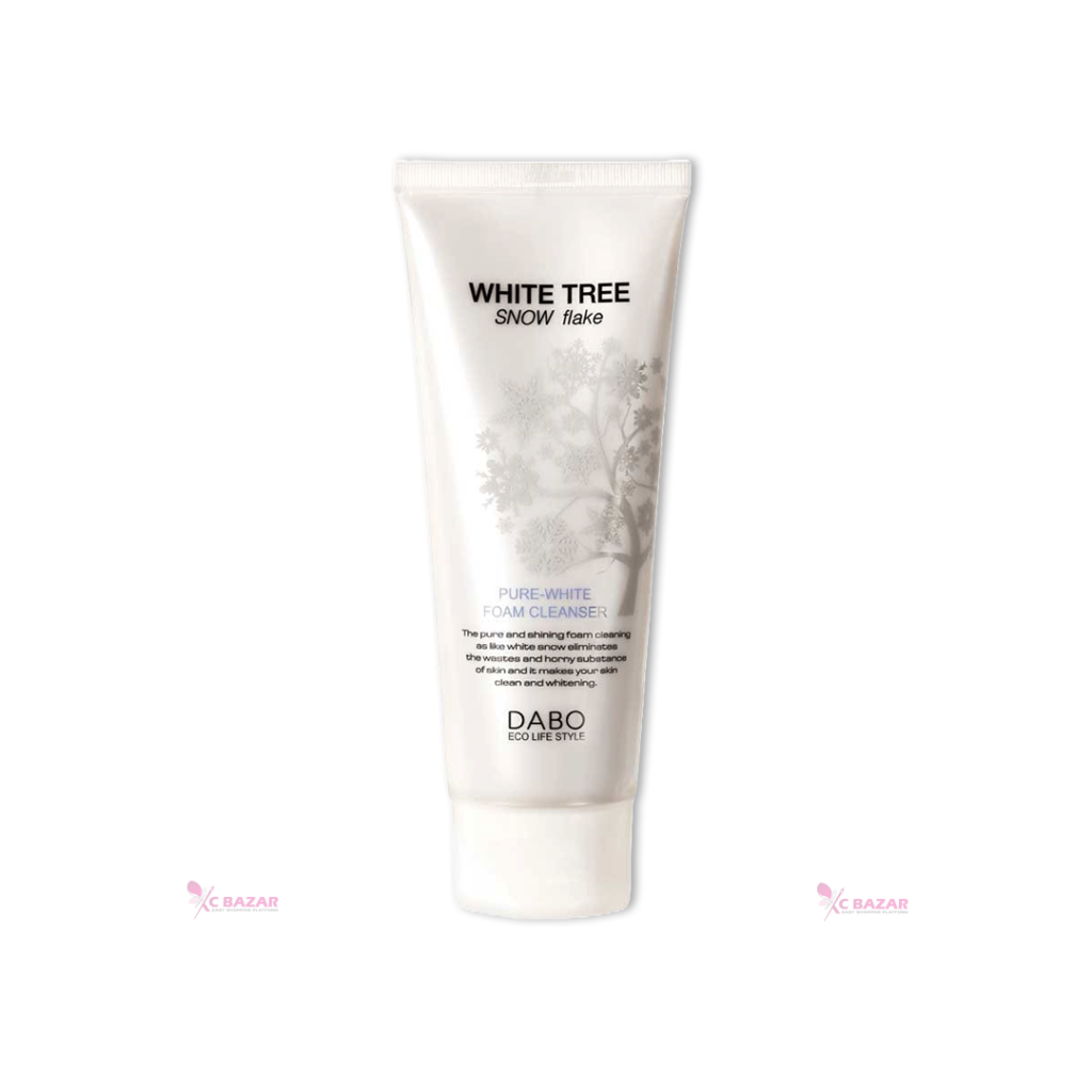 Dabo White Tree Snow Flake Pure White Foam Cleanser 150 ml