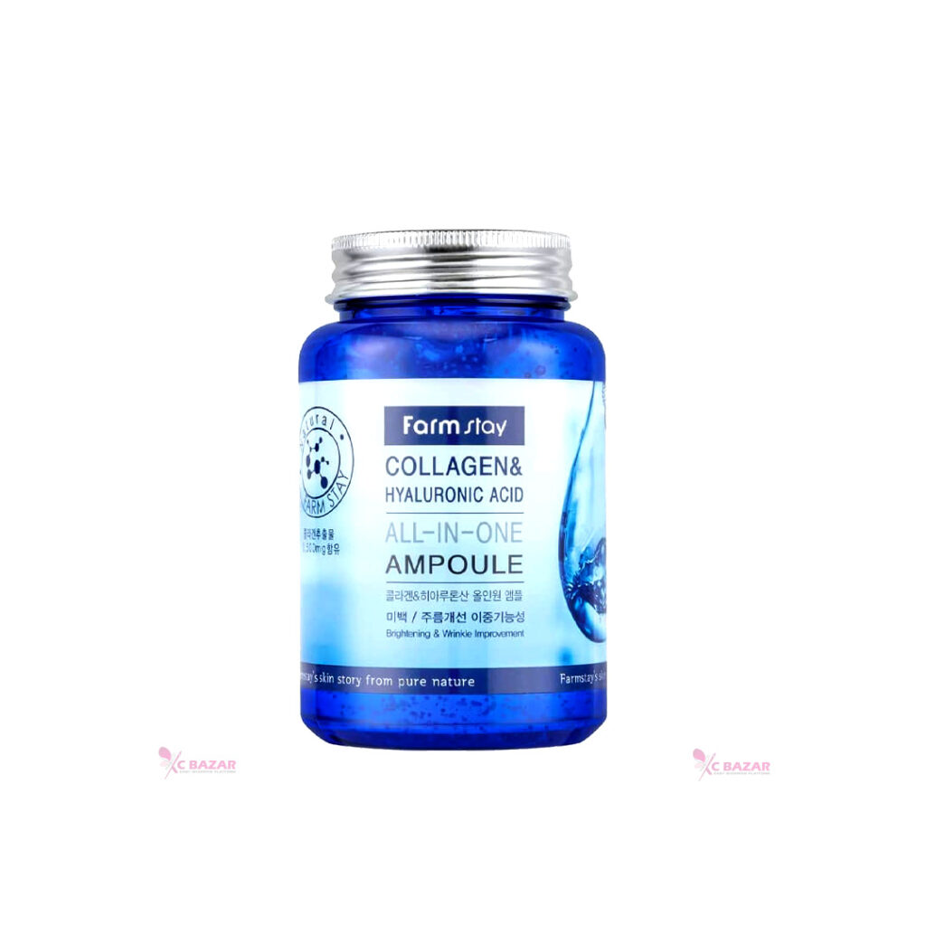 FARMSTAY Collagen & Hyaluronic Acid All in one Ampoule