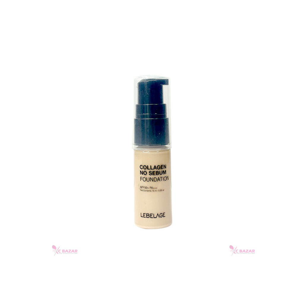 Lebelage Collagen No Sebum Foundation SPF50+ PA+++ No.21, 15 ml