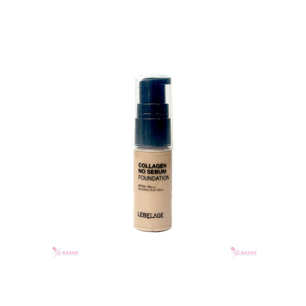 Lebelage Collagen No Sebum Foundation SPF50+ PA+++ No.23, 15 ml
