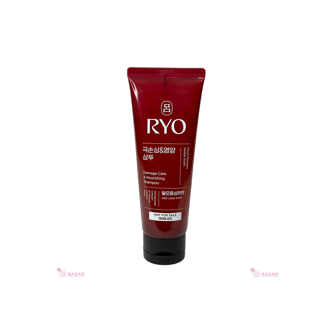 Ryo Damage Care & Nourishing Shampoo - Floral Powdery Herbal Scent 112 ml