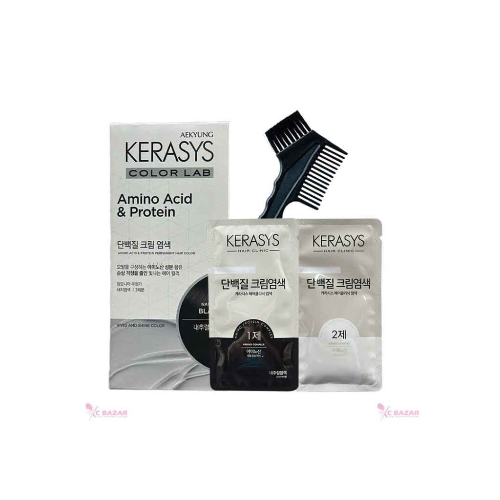 Kerasys Amino Acid & Protein Permanent Hair Color (Naturan Black)