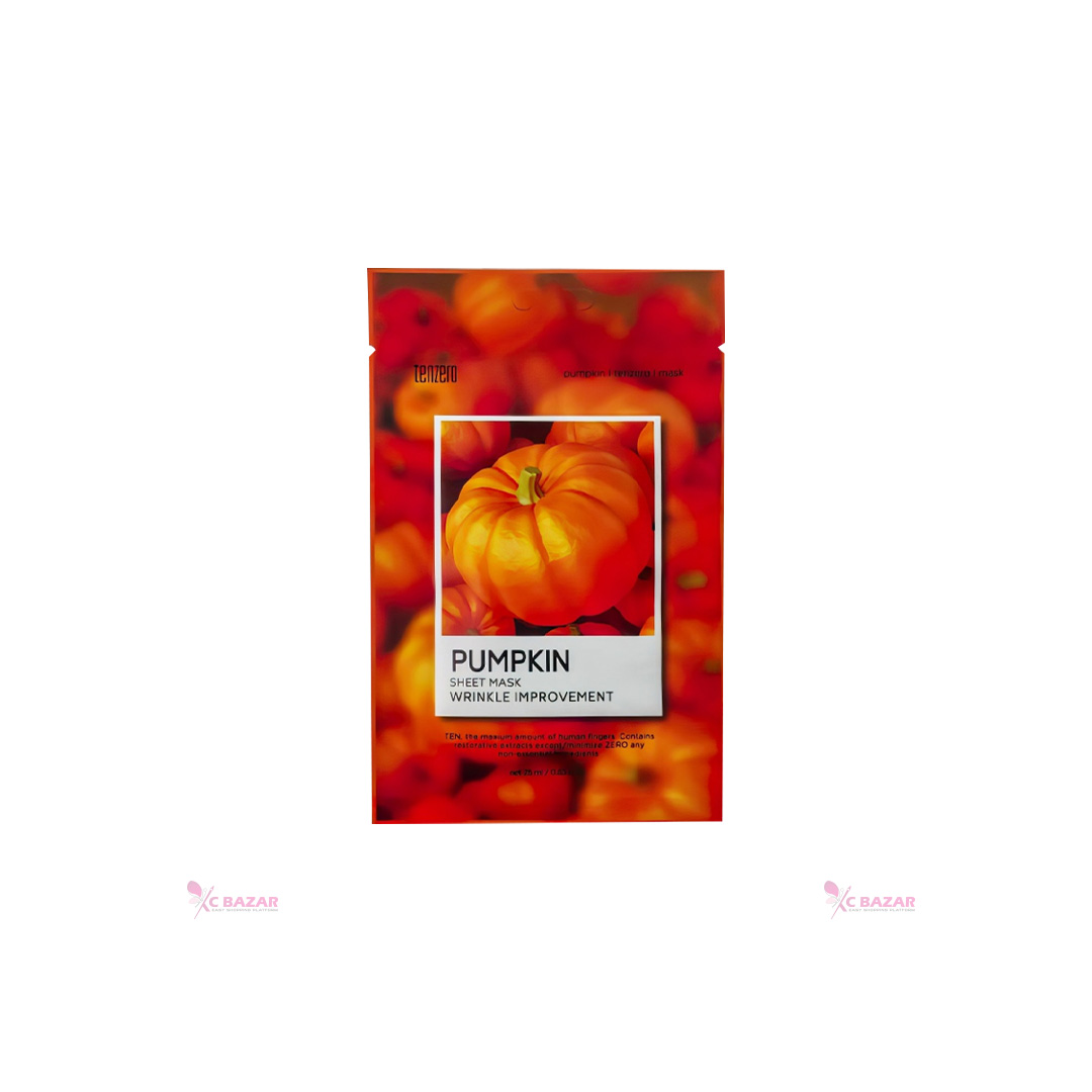 Tenzero Pumpkin Sheet Mask Wrinkle Improvement 25 ml