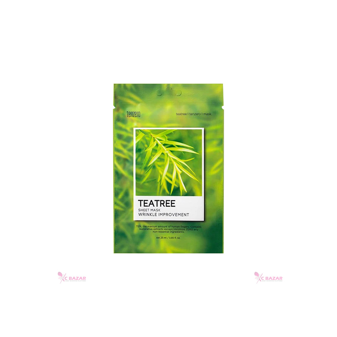 Tenzero Tea Tree Sheet Mask Wrinkle Improvement 25 ml