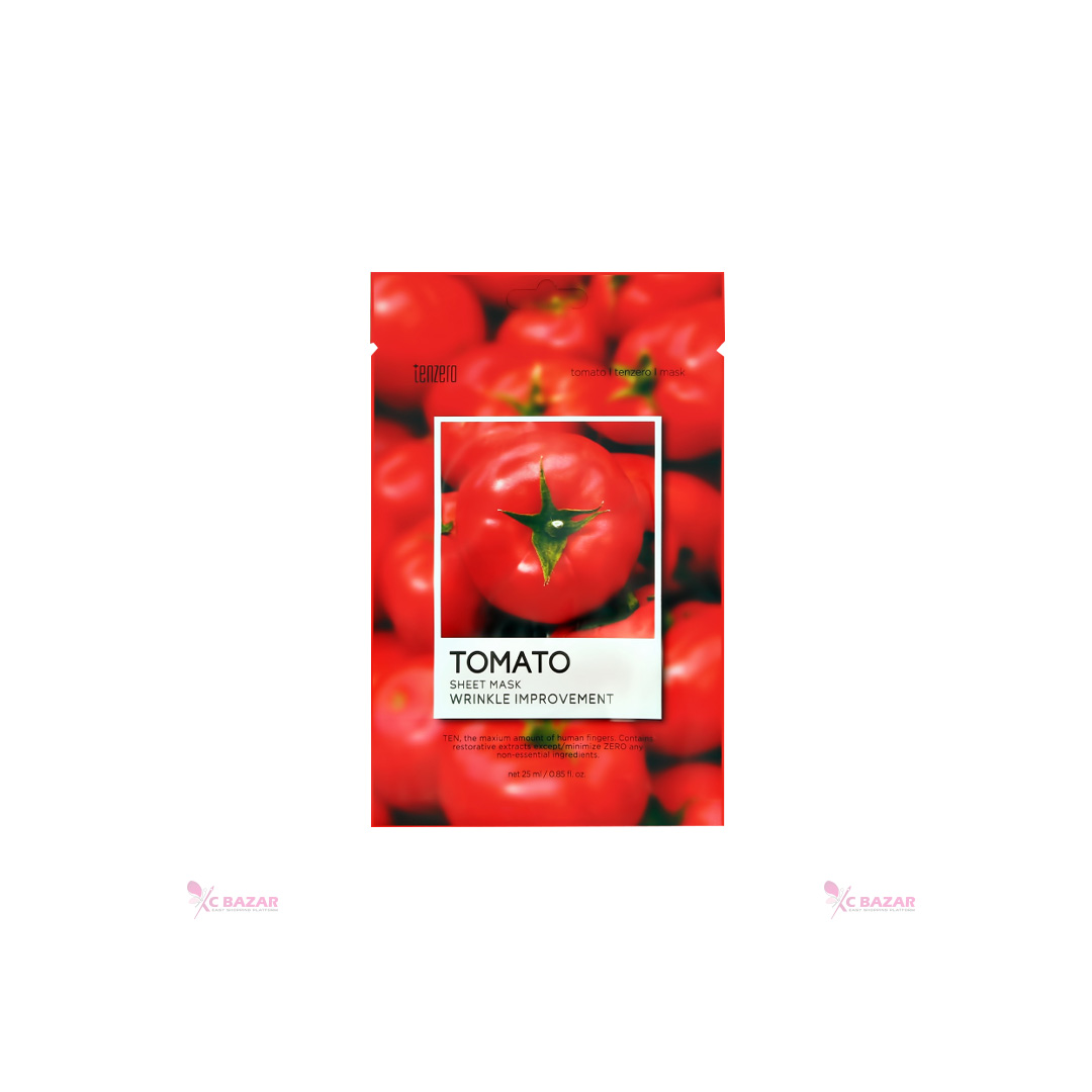 Tenzero Tomato Sheet Mask Wrinkle Improvement 25 ml
